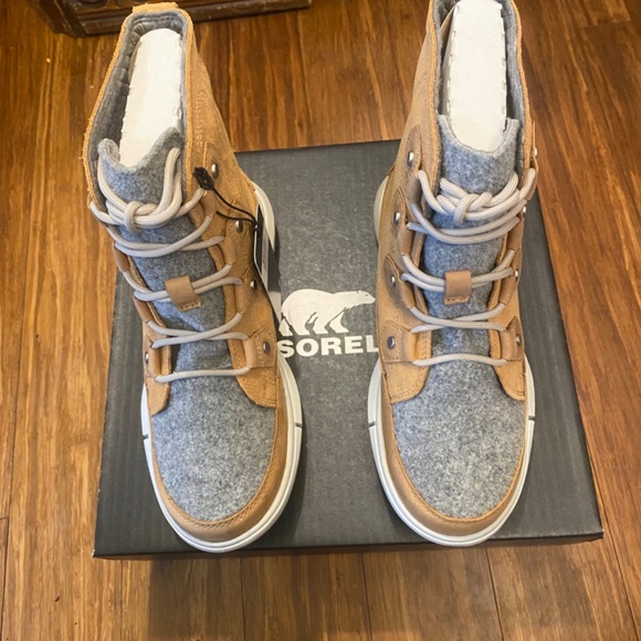 Sorel Explorer II Joan Felt Wrap | Women’s 6, Tawny Buff and Moonstone, NWT - Picture 3 of 4